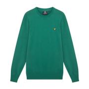 Katoenen Ronde Hals Trui Lyle & Scott , Green , Heren