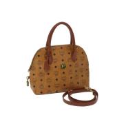 Pre-owned Leather handbags MCM Pre-owned , Brown , Dames