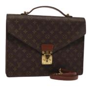 Pre-owned Canvas handbags Louis Vuitton Vintage , Brown , Dames