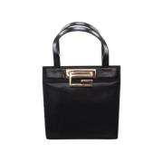 Pre-owned Leather handbags Gucci Vintage , Black , Dames