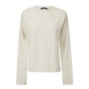 Zachte Onderkant Crew-Neck Sweater Sofie D'hoore , Beige , Dames