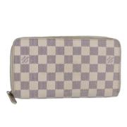 Pre-owned Canvas wallets Louis Vuitton Vintage , White , Dames