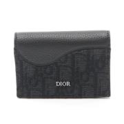 Pre-owned Leather wallets Dior Vintage , Black , Dames