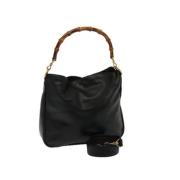 Pre-owned Leather gucci-bags Gucci Vintage , Black , Dames