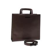 Pre-owned Leather gucci-bags Gucci Vintage , Brown , Dames