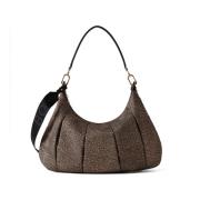 Croissant Stijl Bruine Tas Borbonese , Brown , Dames