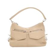 Pre-owned Leather handbags Prada Vintage , Beige , Dames