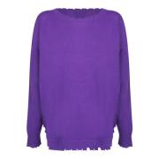 Paarse Gebreide Kleding voor Vrouwen Aw24 Kujten , Purple , Dames