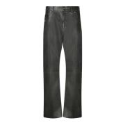 Zwarte Broek voor Mannen Msgm , Black , Heren