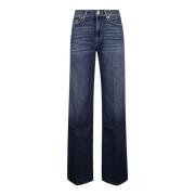 Donkerblauwe Lotta Jeans 7 For All Mankind , Blue , Dames