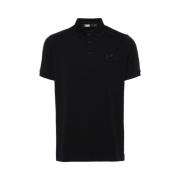 Heren poloshirt met vintagelogo-accenten Karl Lagerfeld , Black , Here...