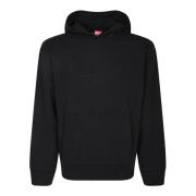 Zwarte Sweatshirt Urban Stijl Aw24 Diesel , Black , Heren