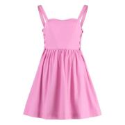 Poplin Mini Jurk met Zijhangslot Pinko , Pink , Dames