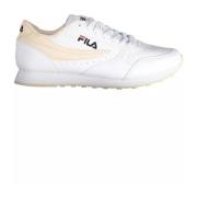 Witte Sneaker met Contrasterende Zool Fila , White , Dames