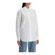 Relaxte katoenen poplin shirt Isabel Marant , White , Dames