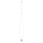 Dames zwanenhalsketting met hanger Blauw gerhodineerd 5628546 Swarovsk...