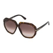 Stijlvolle zonnebril Ft0791/S Tom Ford , Brown , Dames