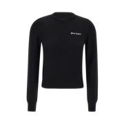 Zwarte Sweaters voor Vrouwen Palm Angels , Black , Dames