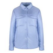 Gewatteerde Nylon Overshirt Woolrich , Blue , Dames