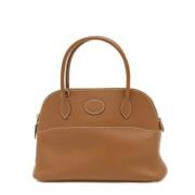 Pre-owned Leather handbags Hermès Vintage , Brown , Dames