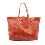 Pre-owned Leather totes Goyard Vintage , Orange , Dames