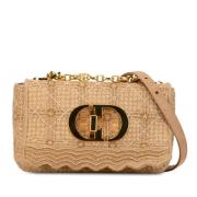 Pre-owned Raffia shoulder-bags Dior Vintage , Beige , Dames