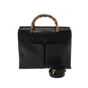 Pre-owned Leather gucci-bags Gucci Vintage , Black , Dames