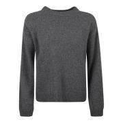 Grijze Sweatshirt Collectie Aw24 Federica Tosi , Gray , Dames