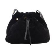 Pre-owned Suede chanel-bags Chanel Vintage , Black , Dames