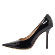 Pre-owned Leather heels Jimmy Choo Pre-owned , Black , Dames