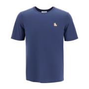 Chillax Fox Patch T-shirt Maison Kitsuné , Blue , Heren