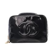 Pre-owned Leather handbags Chanel Vintage , Black , Dames