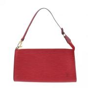 Pre-owned Leather shoulder-bags Louis Vuitton Vintage , Red , Dames