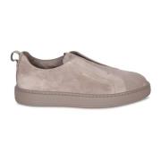 Beige Sneakers Verhoog Stijl Eigentijdse Look Santoni , Beige , Heren