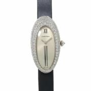 Pre-owned White Gold watches Cartier Vintage , Gray , Dames