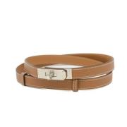 Pre-owned Fabric belts Hermès Vintage , Brown , Dames