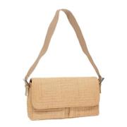 Pre-owned Canvas shoulder-bags Bally Pre-owned , Beige , Dames