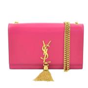 Pre-owned Leather shoulder-bags Yves Saint Laurent Vintage , Pink , Da...