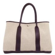 Pre-owned Fabric handbags Hermès Vintage , Beige , Dames