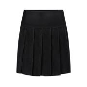 Geplooide rok van technische stof Iceberg , Black , Dames