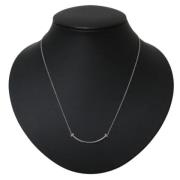 Pre-owned White Gold necklaces Tiffany & Co. Pre-owned , Gray , Dames