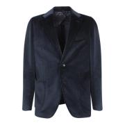 Blauwe Blazer Verhoog Stijl Elegant Lardini , Blue , Heren