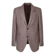 Stijlvolle Beige Blazer Aw24 Lardini , Beige , Heren