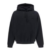 Minimalistische Oversized Hoodie met Logo Print Y-3 , Black , Heren