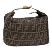 Pre-owned Canvas handbags Fendi Vintage , Brown , Dames