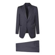 Blauw Pak Verhoog Stijl Elegantie Lardini , Blue , Heren