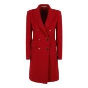 Dameskleding Jassen Rood Aw24 Tagliatore , Red , Dames