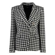 Gestructureerde Houndstooth Blazer met Versierde Knopen Hugo Boss , Mu...