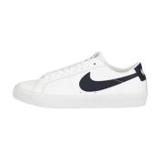 Witte/obsidian Lage Zoom Blazer Schoenen Nike , White , Heren