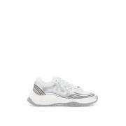 Sneakers van mesh en metallic met Love Birds logo Pinko , Gray , Dames